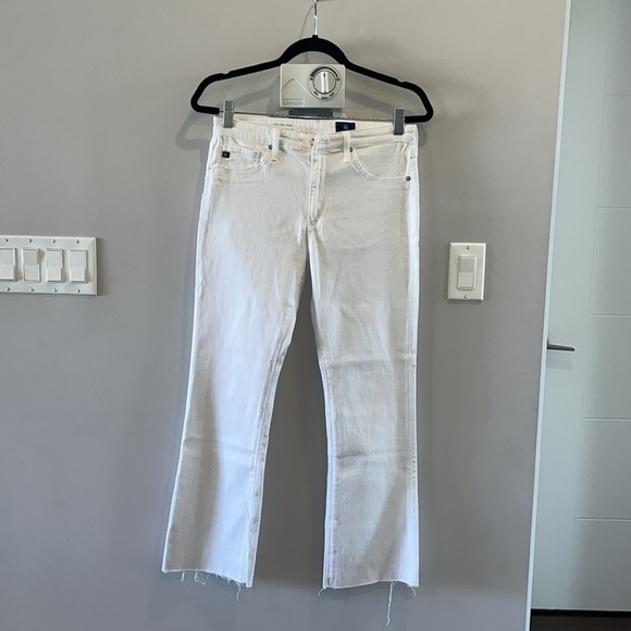AG Adriano Goldschmied The Jodi Crop Jeans in Optic White - Picture 4 of 9